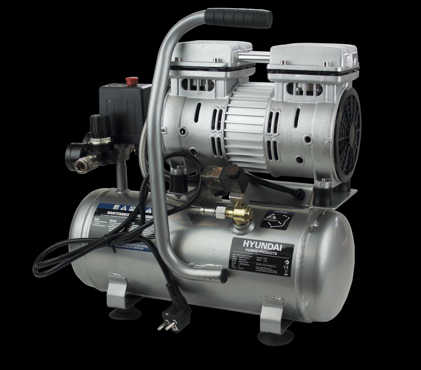 COMPRESOR SILENCIOSO HYUNDAI HYAC6-07S 0,75HP 6L