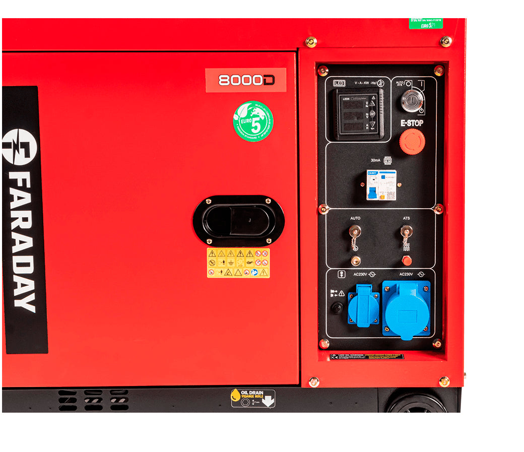 Generador diésel Faraday 6.000 W insonoro F8000D