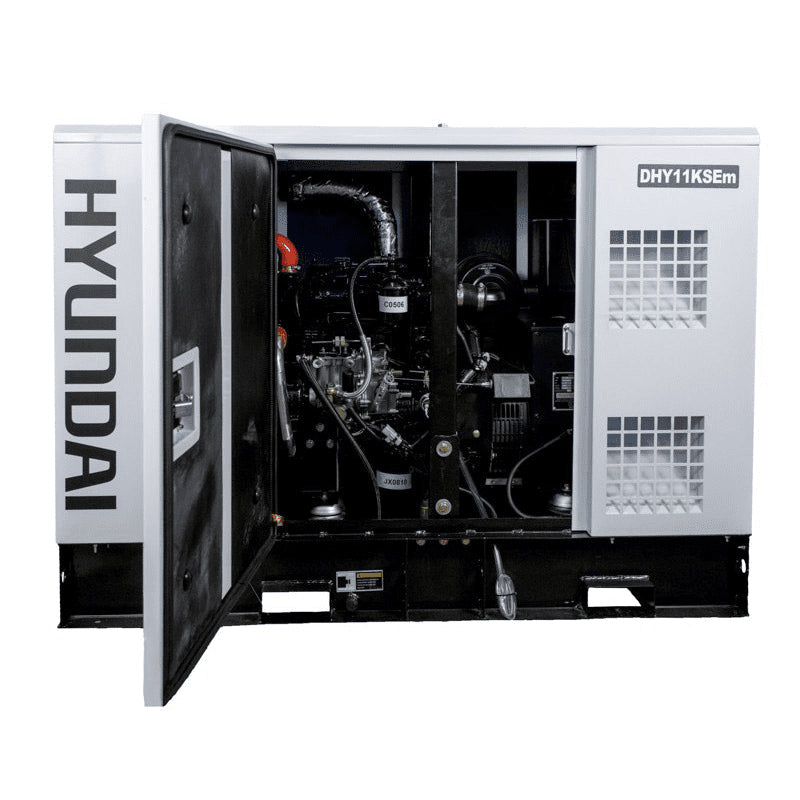 Grupo electrógeno 10/11 kVA motor Hyundai 1500 RPM 230V – insonorizado