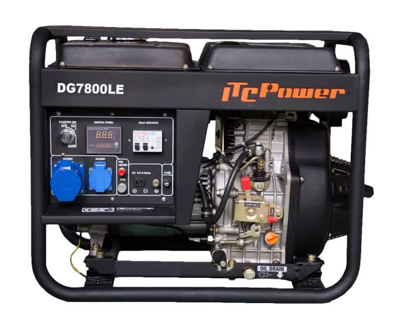 DG7800LE Generador eléctrico diésel 6,5 kW abierto