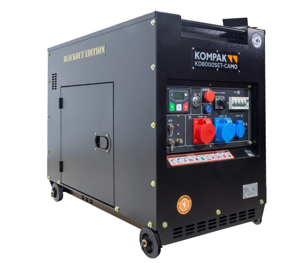 Generador diésel 6 kW insonorizado KP-KD8000SE