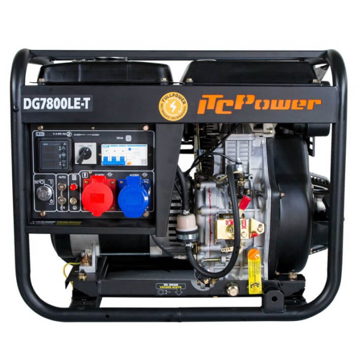 DG7800LET Generador diésel ITC Power 7 kVA trifásico