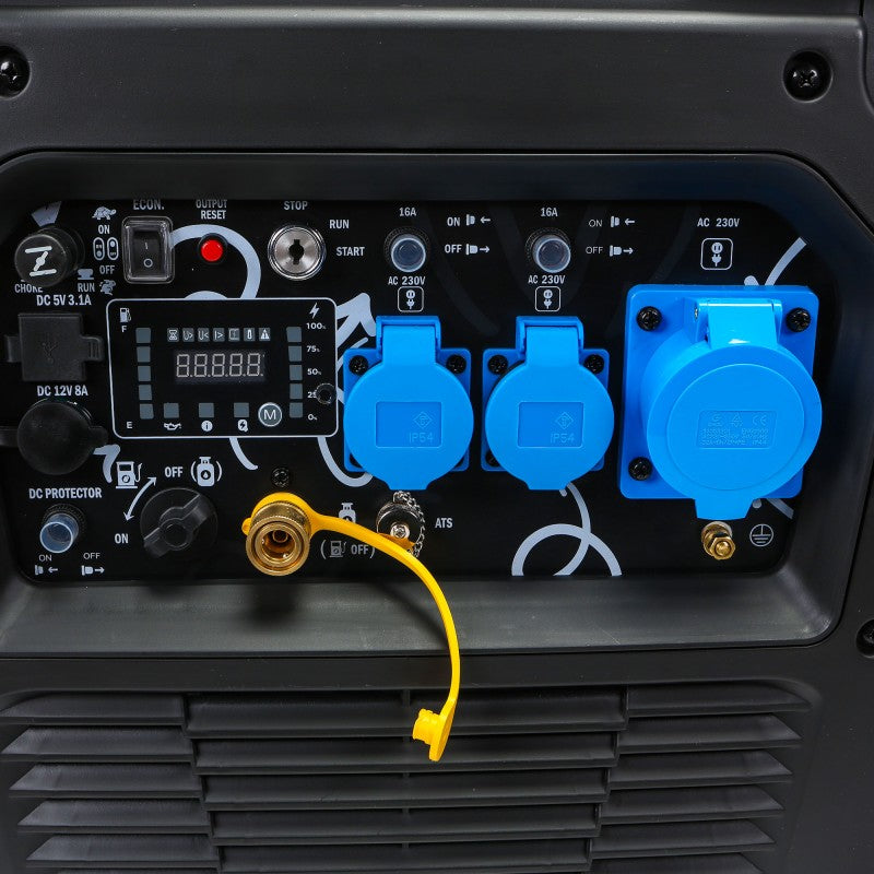 Generador Inverter Gasolina/Gás 77000w Dual Fuel ITCPower GG75EI-DF
