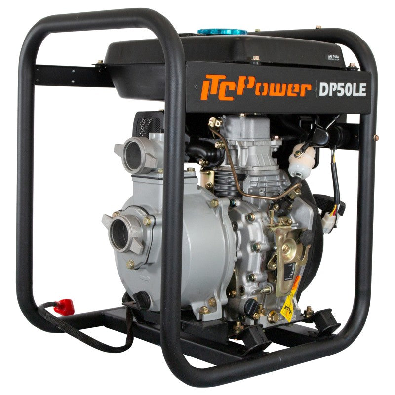 MOTOBOMBA ITCPOWER DP50LE DIESEL 6,0HP 43600 L/H