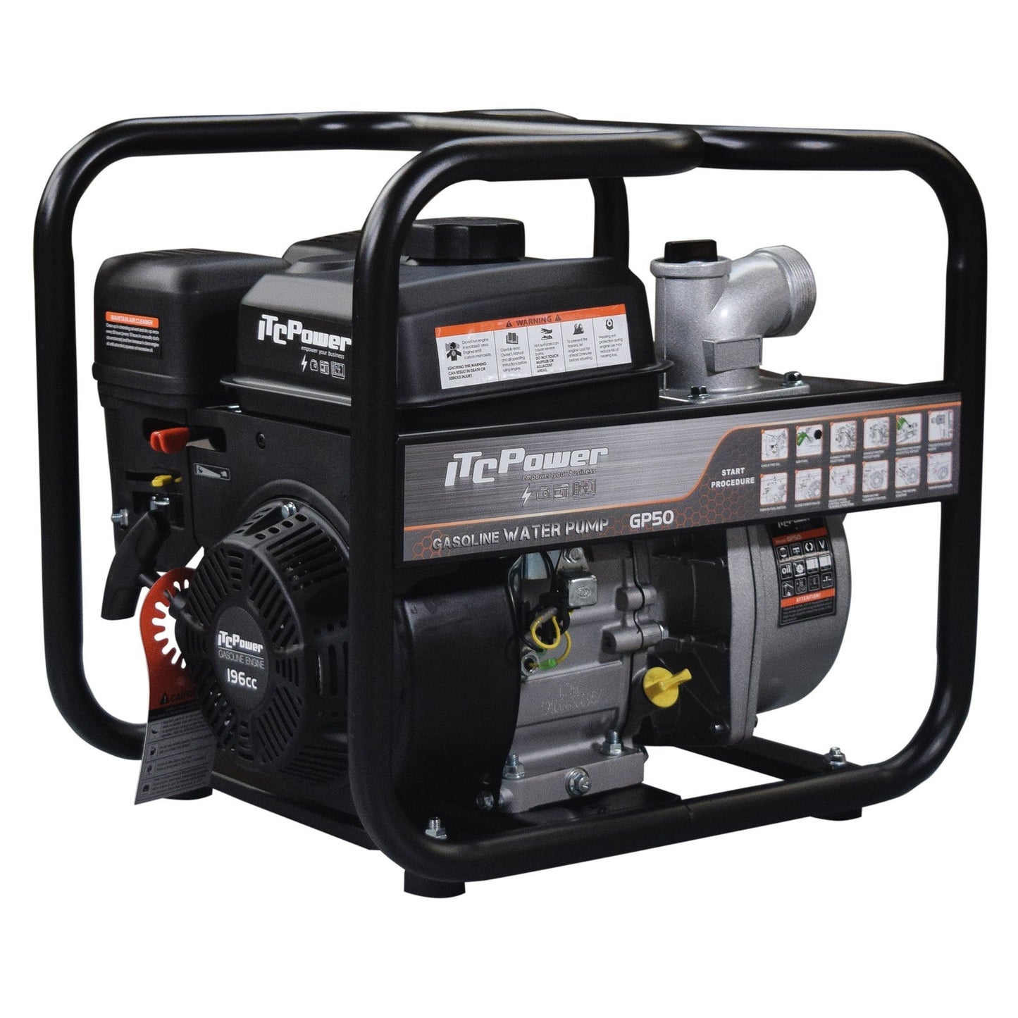 MOTOBOMBA ITCPOWER GP50 GASOLINA 6,5HP 30000 L/H