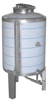 Depósito de estocaje 50 lts  Inox AISI 304