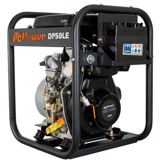 MOTOBOMBA ITCPOWER DP50LE DIESEL 6,0HP 43600 L/H
