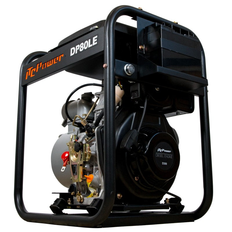MOTOBOMBA ITCPOWER DP80LE DIESEL 6,0HP 61600 L/H