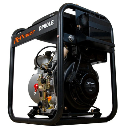 MOTOBOMBA ITCPOWER DP80LE DIESEL 6,0HP 61600 L/H