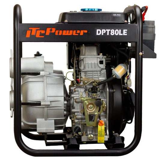 MOTOBOMBA ITCPOWER DPT80LE DIESEL AGUAS CARGADAS 67000 L/H